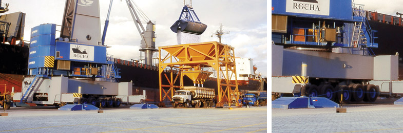 Kessler axles and Kessler gearboxes for Harbour Mobile Cranes