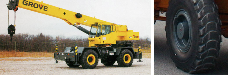 Kessler axles and gearboxes for Rough Terrain Cranes